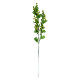 Leaf Pack Of 6 X 70Cm Artificial Green Berry Spray - thumbnail 5