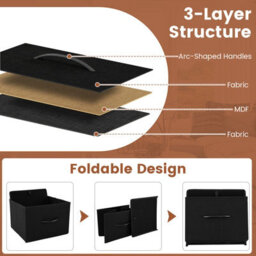 Gainoom Black Dresser For Bedroom Storage Dresser With 5 Drawers - thumbnail 8
