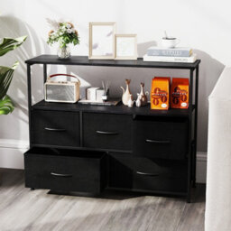 Gainoom Black Dresser For Bedroom Storage Dresser With 5 Drawers - thumbnail 7