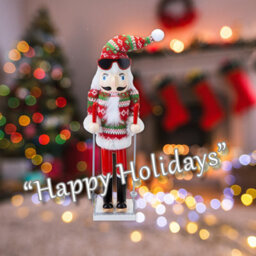 Nutcracker Skier Wooden Christmas Decoration X 1 41. 4X12. 1X10. 6Cm - thumbnail 4