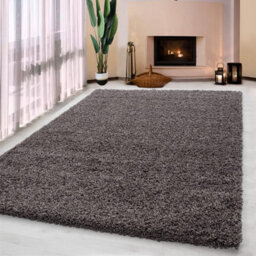 UETIAN Luxurious Shaggy Rugs Soft Extra Thick Area Rugs Heavy 5Cm Dense Pile For Living Room Bedroom Hallway (Taupe, 80 X 150Cm) - thumbnail 1