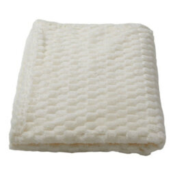 Living And Home Ultra Soft Reversible Beige Polyester Throw Blanket 200Cm W X 150Cm D Living Room Bedroom Patio - thumbnail 3