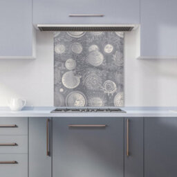 Warren Reed Designer Sun And Moon In Grey Premium Glass Kitchen Splashback W600mm X H600mm - thumbnail 6