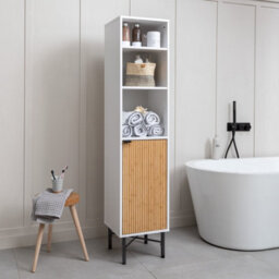 Nöa & Nani Noa & Nani Single Door Bathroom Tallboy In White Rökstorp - thumbnail 1
