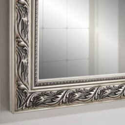 The Online Mirror Shop Wall Mirror Harlington Antique Rectangular Shape With Silver Frame - H 90Cm X W 65Cm For Hanging In Living Room Or Dining Room - thumbnail 3