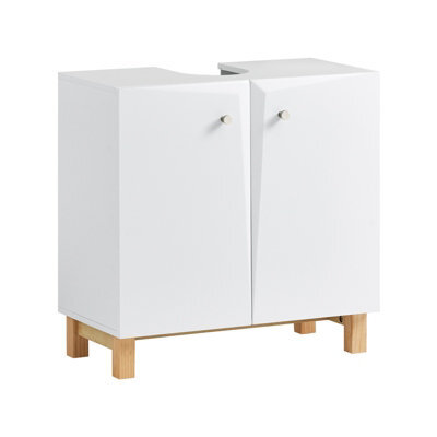 Sobuy Bzr92-W, Under Sink Cabinet Bathroom Vanity Unit Bathroom Storage Cabinet,white,w60Xd30Xh60.5 - image 1