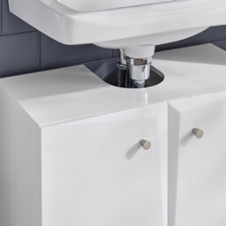 Sobuy Bzr92-W, Under Sink Cabinet Bathroom Vanity Unit Bathroom Storage Cabinet,white,w60Xd30Xh60.5 - thumbnail 8