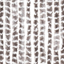 Vidaxl Fly Curtain Taupe And White 100X230 Cm Chenille - thumbnail 5