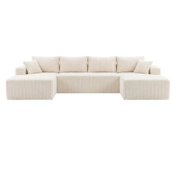 Levede Modular Sectional Sofa Bed 3 Seater U Shaped Convertible Soft Boneless - thumbnail 3