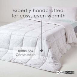 Homescapes Indulgent Pure Mulberry Silk Blend 13.5 Tog Autumn/winter Duvet, King - thumbnail 5