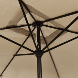 Berkfield Outdoor Parasol With Metal Pole 300X200 Cm Taupe - thumbnail 4