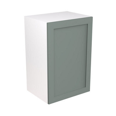Kitchen Kit Sage Green Matt Shaker Door Boiler Housing Wall Unit Cabinet Soft Close Drawers Flatpack - 600X900mm - image 1