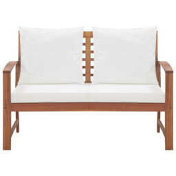 Walplus 4 Piece Garden Lounge Set With Cushions Solid Wood Acacia - thumbnail 8