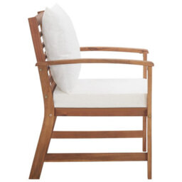 Walplus 4 Piece Garden Lounge Set With Cushions Solid Wood Acacia - thumbnail 9