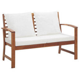 Walplus 4 Piece Garden Lounge Set With Cushions Solid Wood Acacia - thumbnail 6