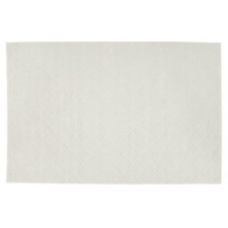 Beliani Handwoven Boho Wool-Cotton Area Rug 140 X 200 Cm Off White - thumbnail 1