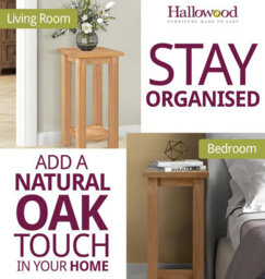 Hallowood Furniture Waverly Oak Tall Side Table - thumbnail 6