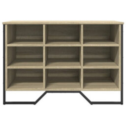 Berkfield Shoe Cabinet Sonoma Oak 90X38X61.5 Cm Engineered Wood - thumbnail 4