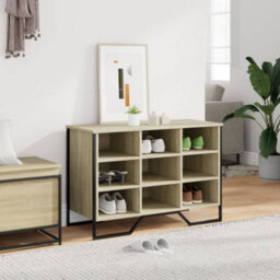 Berkfield Shoe Cabinet Sonoma Oak 90X38X61.5 Cm Engineered Wood - thumbnail 3