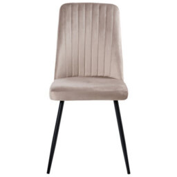 Beliani Set Of 4 Dining Chairs Kirby Velvet Beige - thumbnail 5
