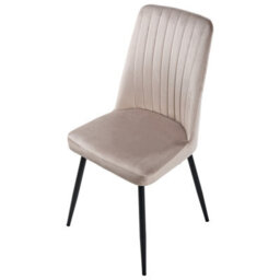 Beliani Set Of 4 Dining Chairs Kirby Velvet Beige - thumbnail 7
