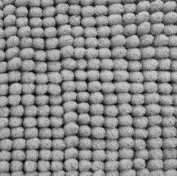 Catherine Lansfield Bathroom Bobble Bath Mat Silver - thumbnail 3