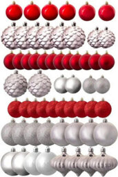 Christmas Tree World The Red & Silver Bauble 60Pc Base Set - thumbnail 1