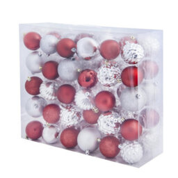Christmas Tree World The Red & Silver Bauble 60Pc Base Set - thumbnail 2
