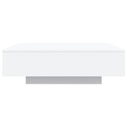 Walplus Coffee Table With Led Lights White 100X100X31 Cm - thumbnail 6
