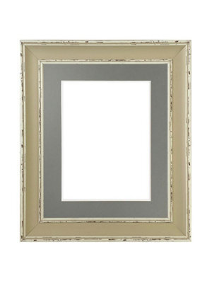 Frames By Post Scandi Clay Frame With Dark Grey Mount For Image Size A3 - image 1