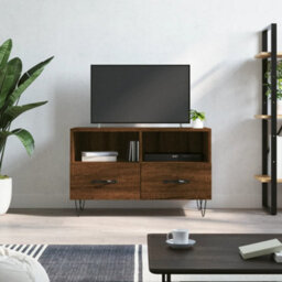 Berkfield Tv Cabinet Brown Oak 80X36X50 Cm Engineered Wood - thumbnail 1