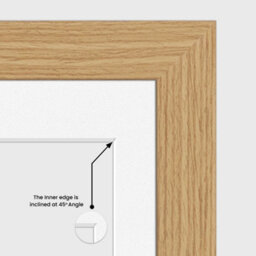 AK Frames 80X70Cm Light Oak Modern Multi Photo Frame With White Mount - Holds 20 Apertures (18X) 6X4, (2X) 4X4 Photos - thumbnail 7