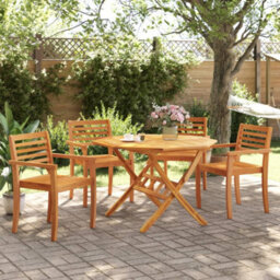 Berkfield Garden Chairs 4 Pcs 59X55X85 Cm Solid Wood Acacia - thumbnail 3