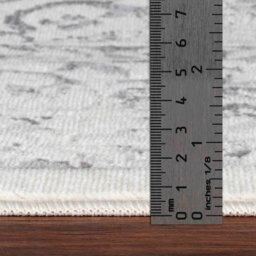 Livabliss Floransa-Vintage Charcoal Ivory Grey Traditional Boho Living Dining Bedroom Rug 200 X 275 Cm Easy Care, Non Shedding - thumbnail 7