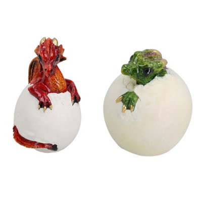 AB Tools Baby Dragon Egg Hatching Resin Fantasy Sculpture Statue Ornament Figurine - image 1