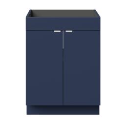 GoodHome Imandra Matt Blue Double Bathroom Cabinet (H) 820mm (W) 600mm - thumbnail 2