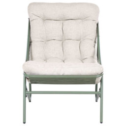 Beliani Garden Lounge Set With Table 4 Seater Molveno Metal Beige/ Green - thumbnail 8