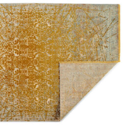 Yellow Abstract Kilim Traditional Rug Easy To Clean Living Room And Bedroom-200Cm X 290Cm - thumbnail 5