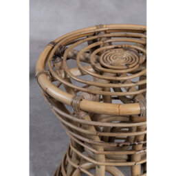 Orsina Maka Grey Woven Rattan Bar Stool - thumbnail 4