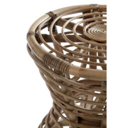 Orsina Maka Grey Woven Rattan Bar Stool - thumbnail 5