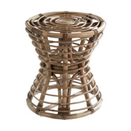 Orsina Maka Grey Woven Rattan Bar Stool - thumbnail 2