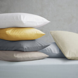 Catherine Lansfield Pillowcases Easy Iron Percale Standard 50X75Cm Pack Of 2 Pillow Cases With Envelope Closure Grey - thumbnail 4