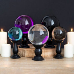 Something Different Large Purple Crystal Ball On Stand - thumbnail 3