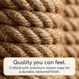 40Cm Lamp Shade For Ceiling Easy Fit Pendant Hemp Rope Lightshade Lampshade Living Room Lamp - thumbnail 7