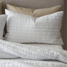 Catherine Lansfield Bedding Lennon Stripe Duvet Cover Set With Pillowcase White - thumbnail 2