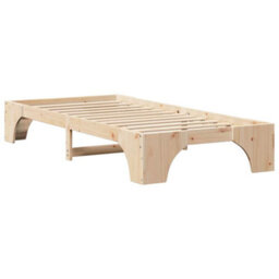 Walplus Bed Frame Solid Pine Wood 90 X 200 Cm Solid Pine Wood - thumbnail 2