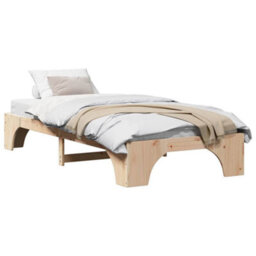 Walplus Bed Frame Solid Pine Wood 90 X 200 Cm Solid Pine Wood - thumbnail 3