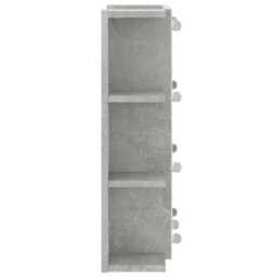 Berkfield Mirror Cabinet With Led Concrete Grey 70X16.5X60 Cm - thumbnail 9