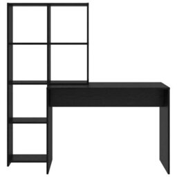 Walplus Desk With Shelf Black Oak 138.5 X 55 X 143 Cm Engineered Wood - thumbnail 5