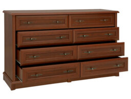 Arte Kent Chestnut 154Cm 8-Drawer Sideboard - Grand Classic Storage Chest - thumbnail 3